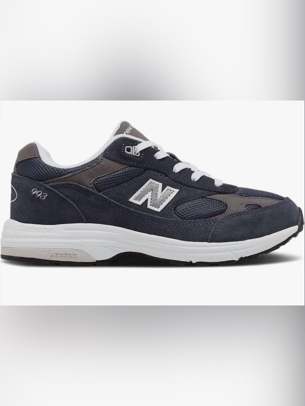 NEW BALANCE 993 LITTLE KID 'NAVY WHITE' -Size 2W **NWT**